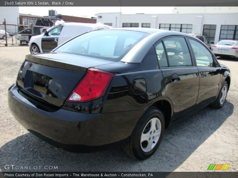 Black / Gray 2003 Saturn ION 1 Sedan