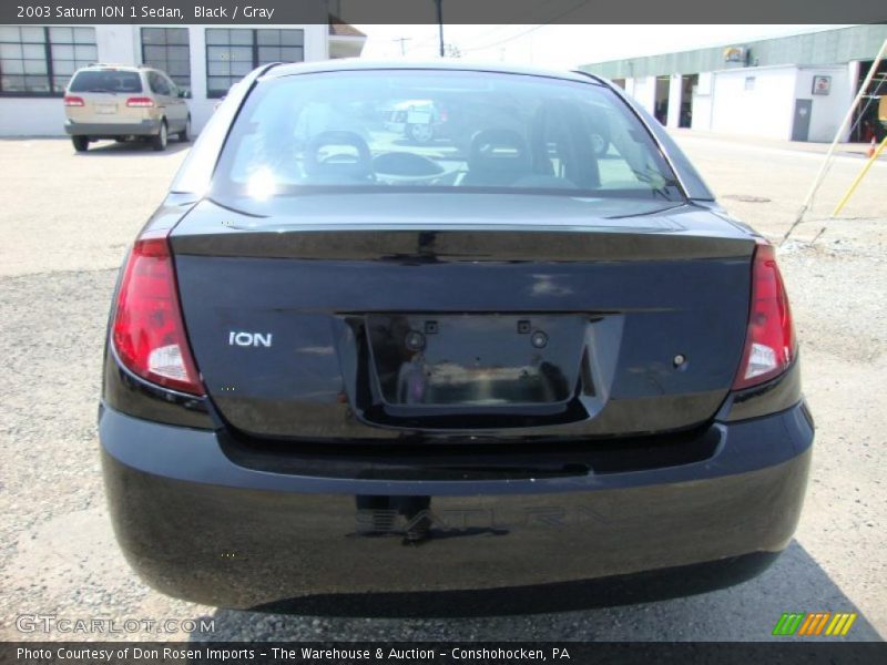 Black / Gray 2003 Saturn ION 1 Sedan