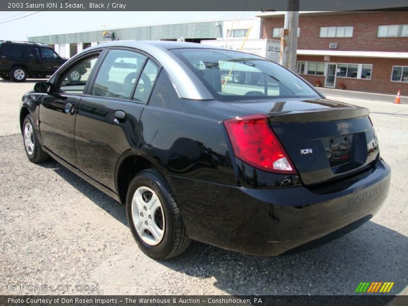 Black / Gray 2003 Saturn ION 1 Sedan
