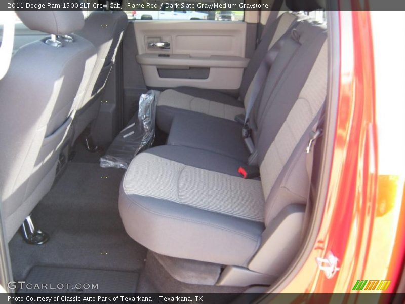 Flame Red / Dark Slate Gray/Medium Graystone 2011 Dodge Ram 1500 SLT Crew Cab