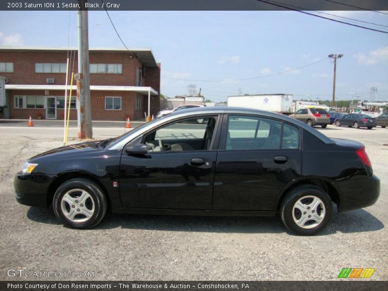 Black / Gray 2003 Saturn ION 1 Sedan