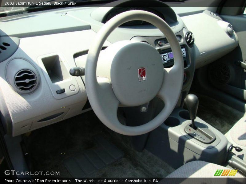 Black / Gray 2003 Saturn ION 1 Sedan