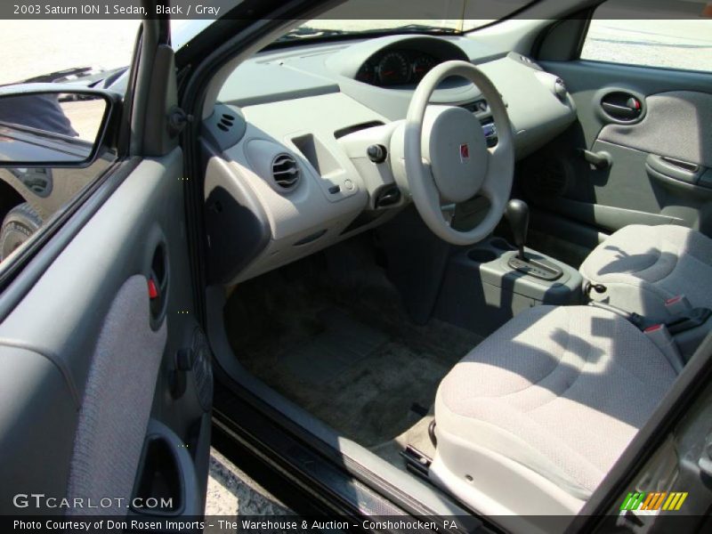 Black / Gray 2003 Saturn ION 1 Sedan