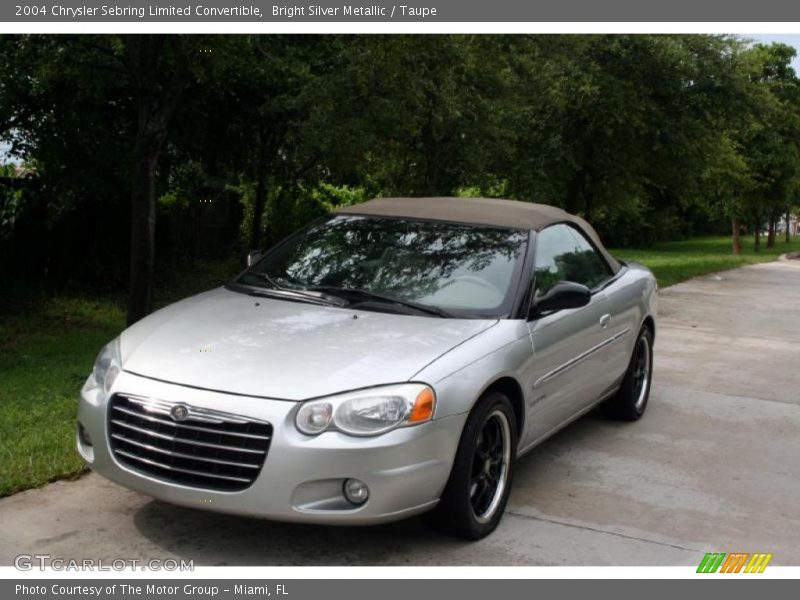 Bright Silver Metallic / Taupe 2004 Chrysler Sebring Limited Convertible