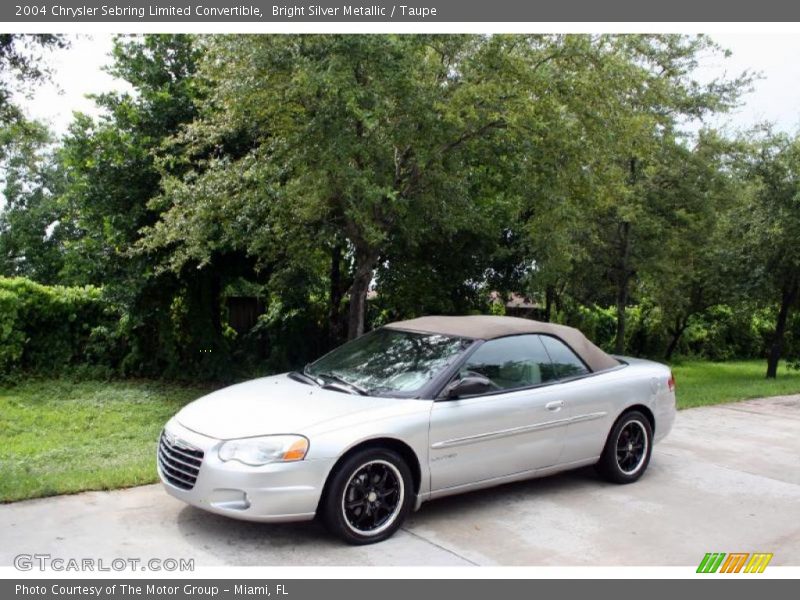 Bright Silver Metallic / Taupe 2004 Chrysler Sebring Limited Convertible
