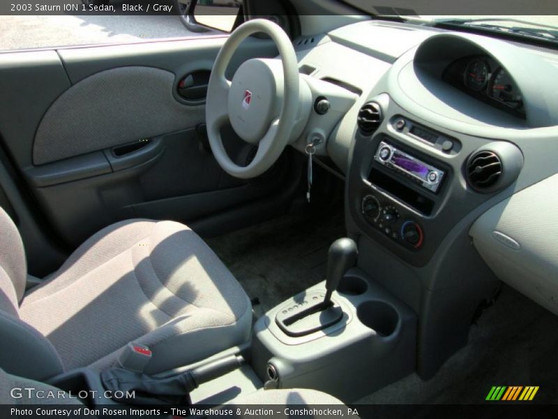 Black / Gray 2003 Saturn ION 1 Sedan