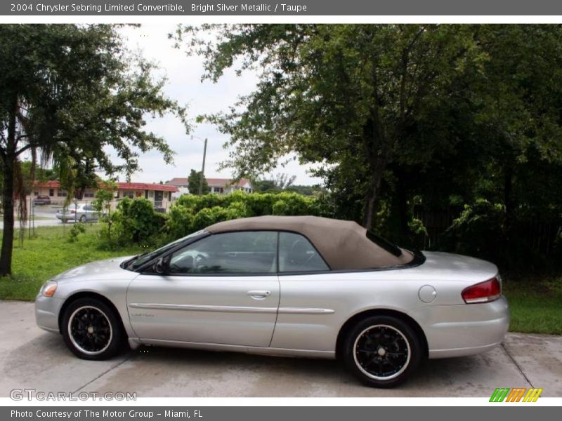 Bright Silver Metallic / Taupe 2004 Chrysler Sebring Limited Convertible