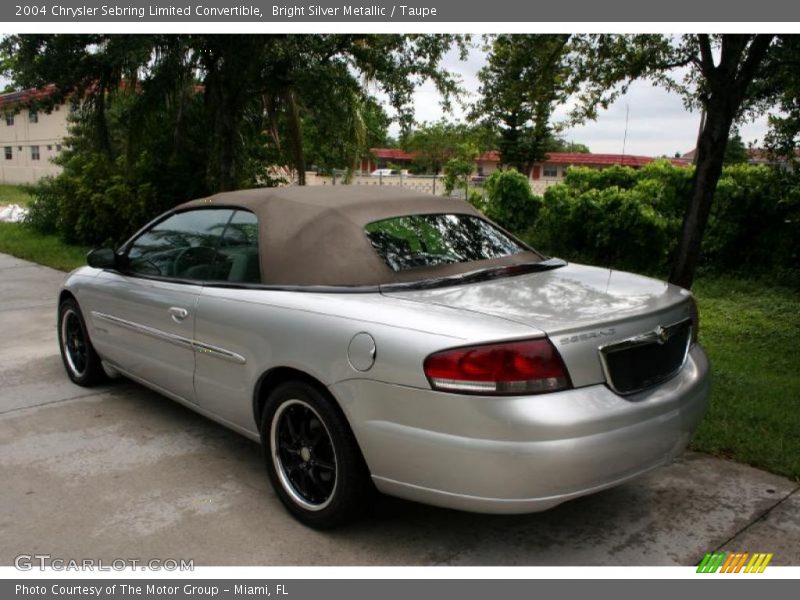 Bright Silver Metallic / Taupe 2004 Chrysler Sebring Limited Convertible