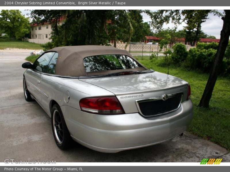 Bright Silver Metallic / Taupe 2004 Chrysler Sebring Limited Convertible