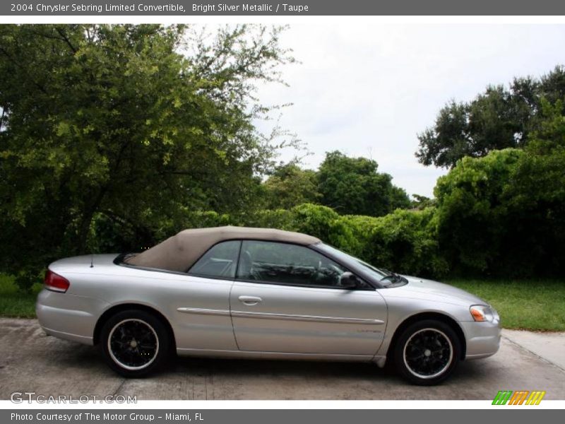 Bright Silver Metallic / Taupe 2004 Chrysler Sebring Limited Convertible