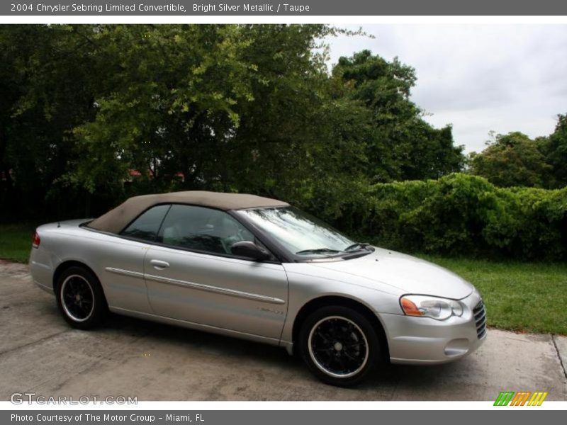 Bright Silver Metallic / Taupe 2004 Chrysler Sebring Limited Convertible