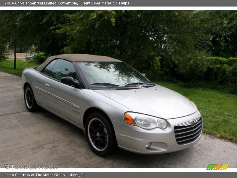 Bright Silver Metallic / Taupe 2004 Chrysler Sebring Limited Convertible