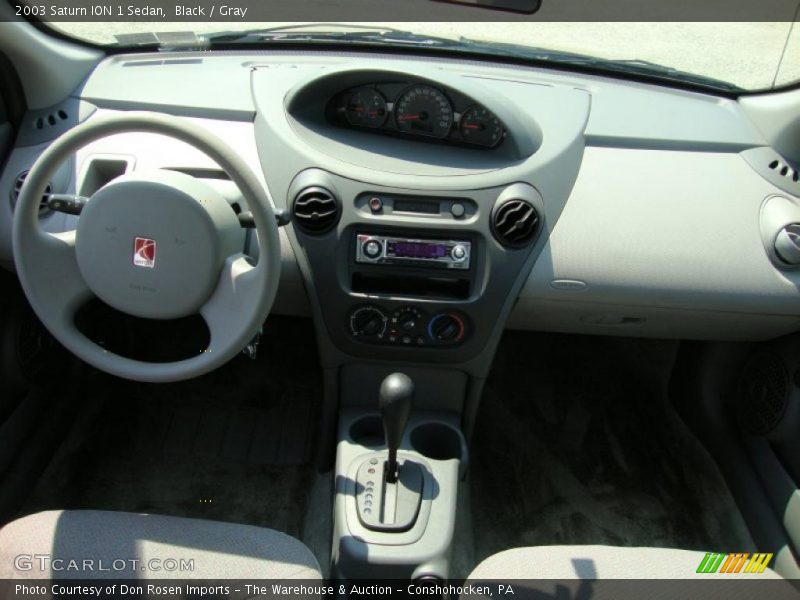 Black / Gray 2003 Saturn ION 1 Sedan
