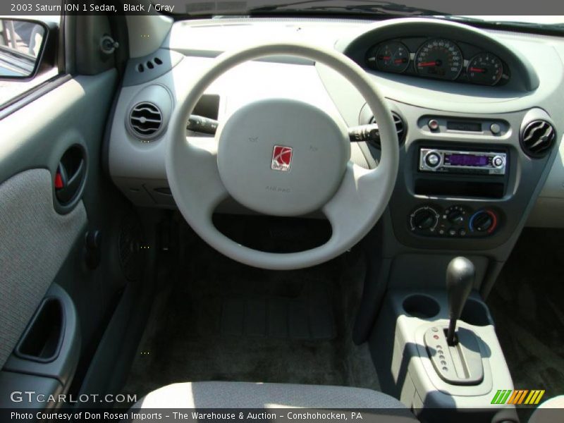 Black / Gray 2003 Saturn ION 1 Sedan