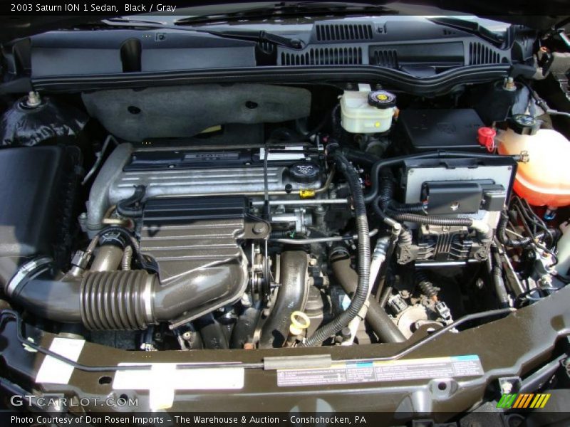 Black / Gray 2003 Saturn ION 1 Sedan