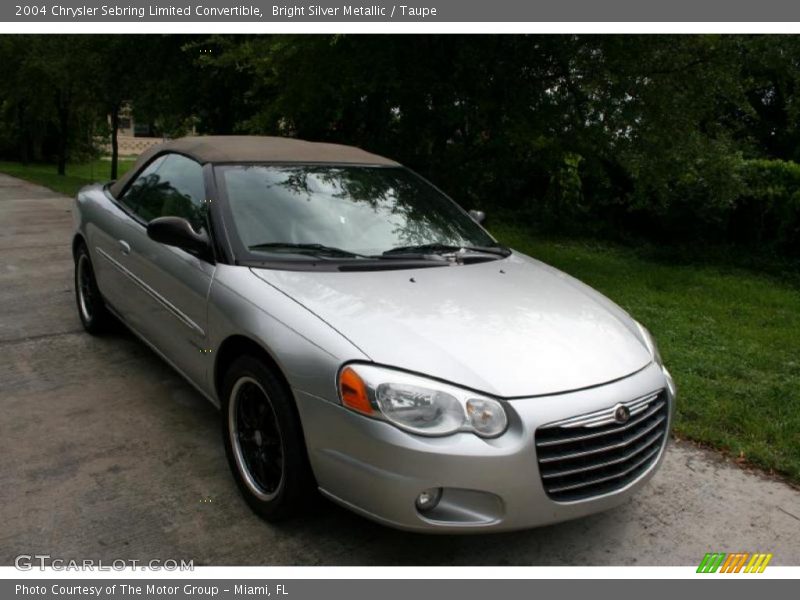 Bright Silver Metallic / Taupe 2004 Chrysler Sebring Limited Convertible