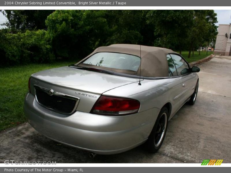 Bright Silver Metallic / Taupe 2004 Chrysler Sebring Limited Convertible
