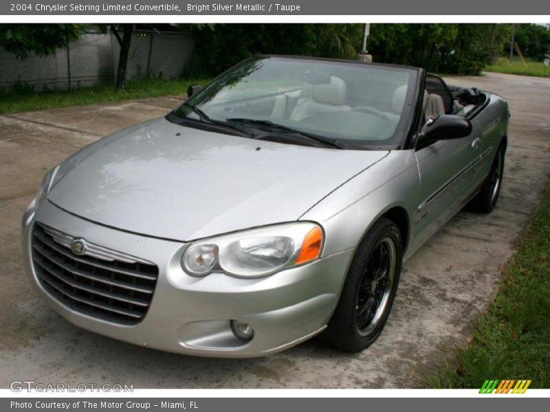 Bright Silver Metallic / Taupe 2004 Chrysler Sebring Limited Convertible