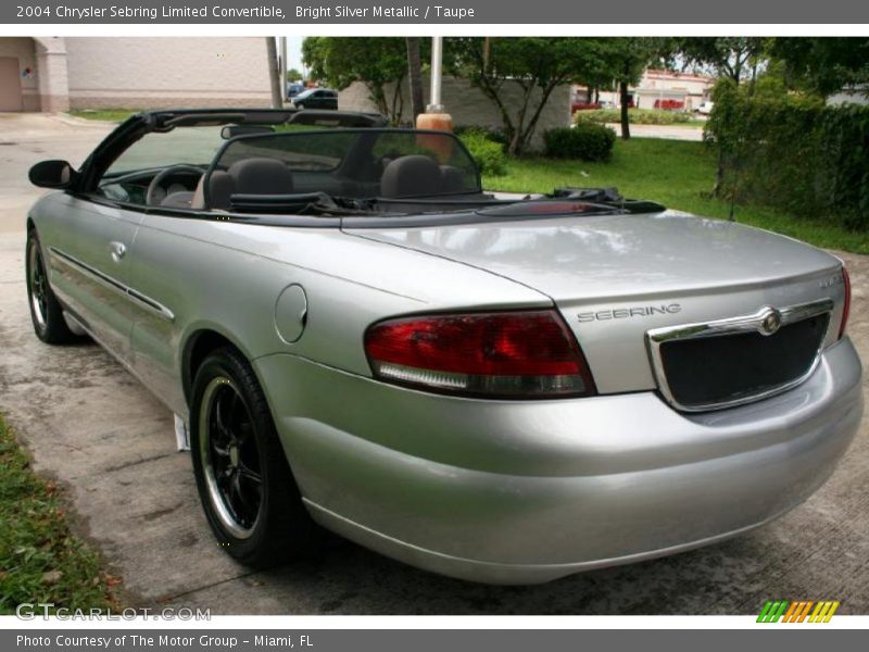 Bright Silver Metallic / Taupe 2004 Chrysler Sebring Limited Convertible