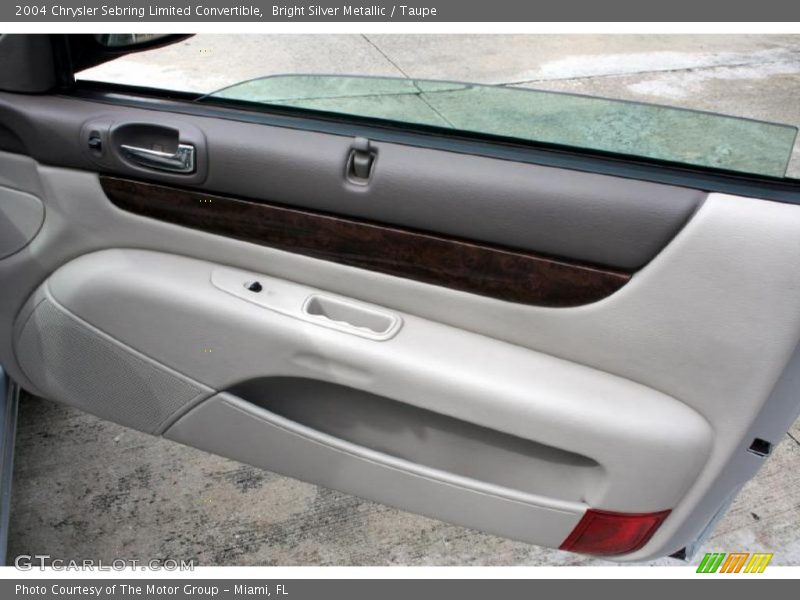 Bright Silver Metallic / Taupe 2004 Chrysler Sebring Limited Convertible
