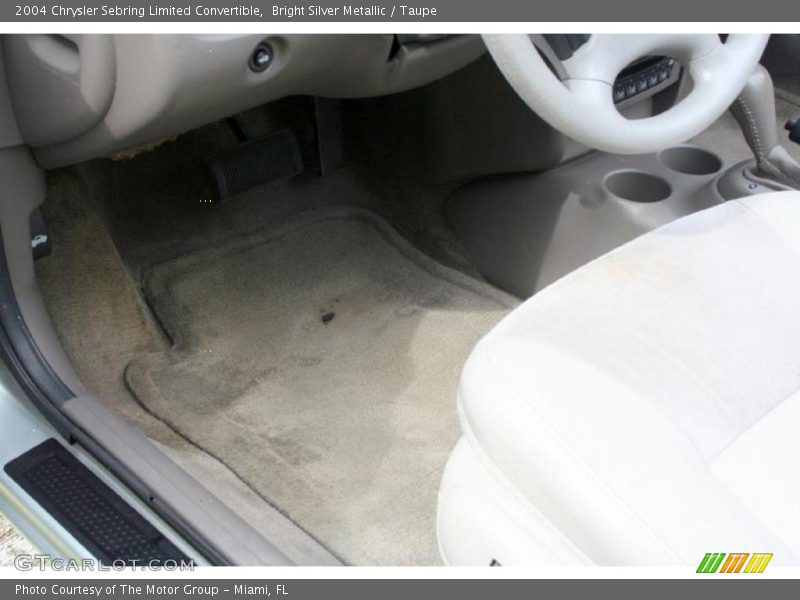 Bright Silver Metallic / Taupe 2004 Chrysler Sebring Limited Convertible