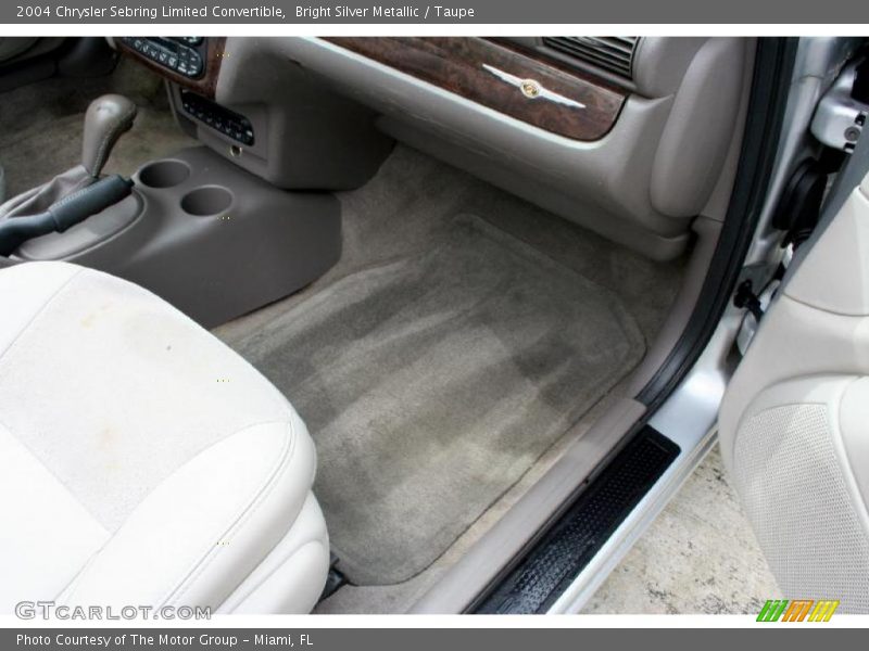 Bright Silver Metallic / Taupe 2004 Chrysler Sebring Limited Convertible