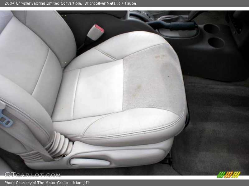 Bright Silver Metallic / Taupe 2004 Chrysler Sebring Limited Convertible