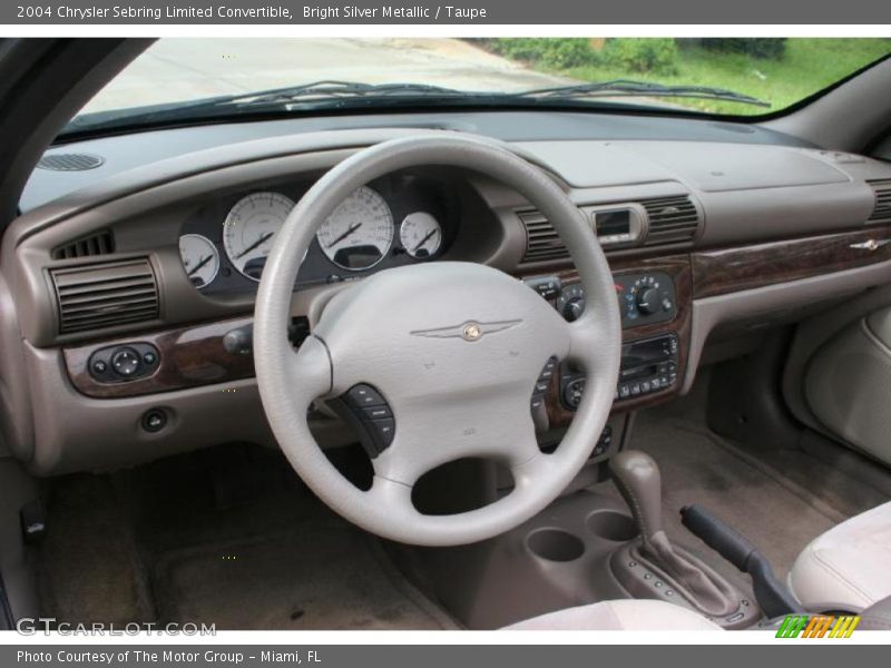 Bright Silver Metallic / Taupe 2004 Chrysler Sebring Limited Convertible