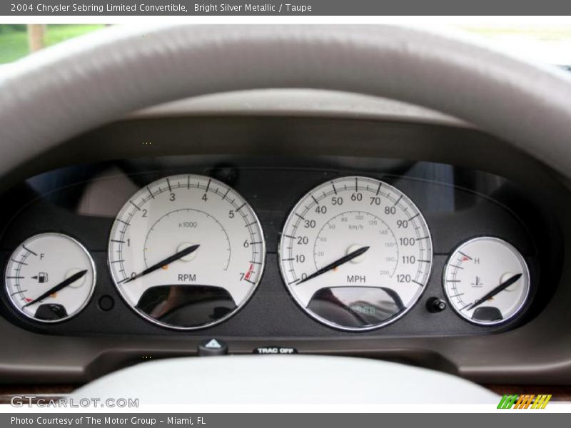 Bright Silver Metallic / Taupe 2004 Chrysler Sebring Limited Convertible