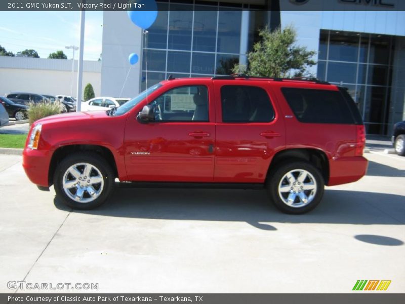 Victory Red / Light Tan 2011 GMC Yukon SLT