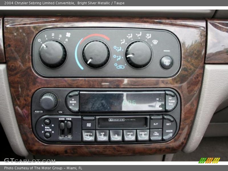 Bright Silver Metallic / Taupe 2004 Chrysler Sebring Limited Convertible