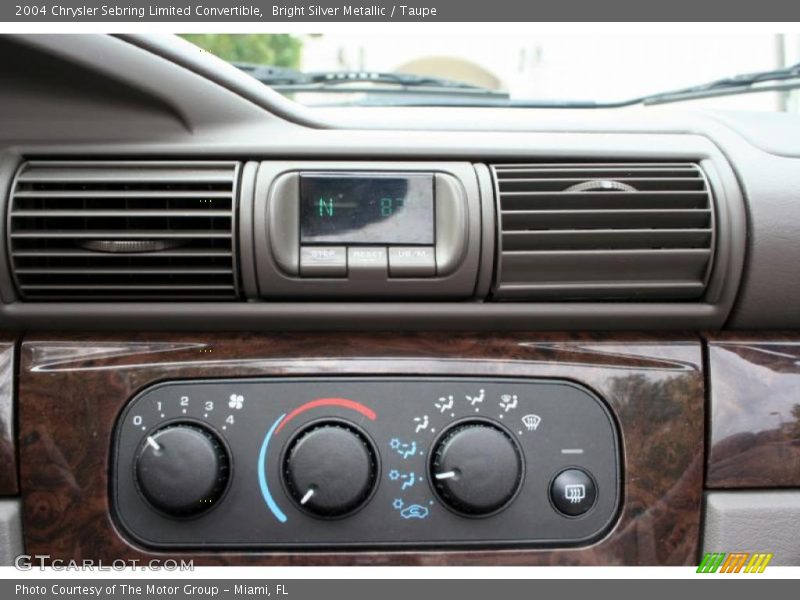 Bright Silver Metallic / Taupe 2004 Chrysler Sebring Limited Convertible