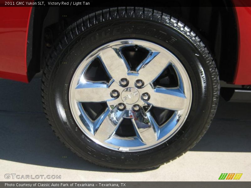 Victory Red / Light Tan 2011 GMC Yukon SLT