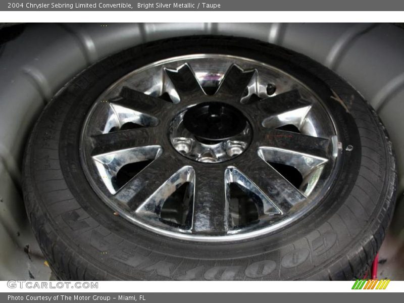 Bright Silver Metallic / Taupe 2004 Chrysler Sebring Limited Convertible