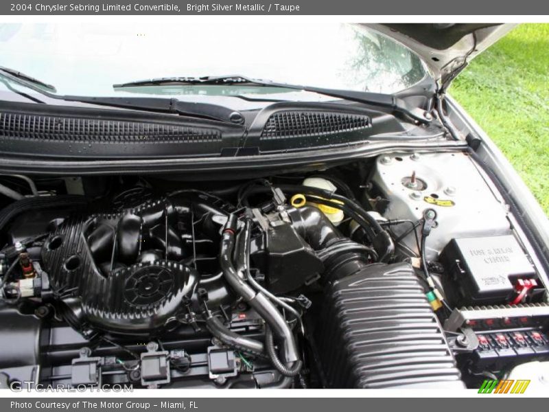 Bright Silver Metallic / Taupe 2004 Chrysler Sebring Limited Convertible