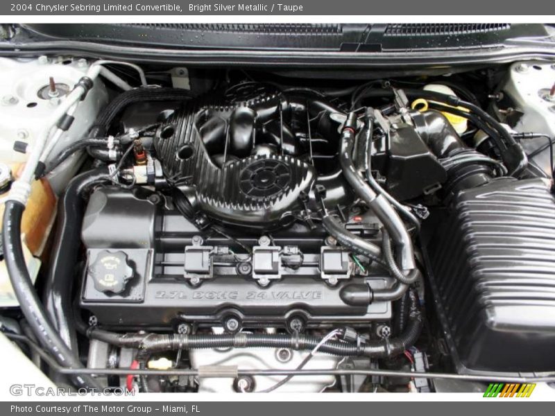Bright Silver Metallic / Taupe 2004 Chrysler Sebring Limited Convertible