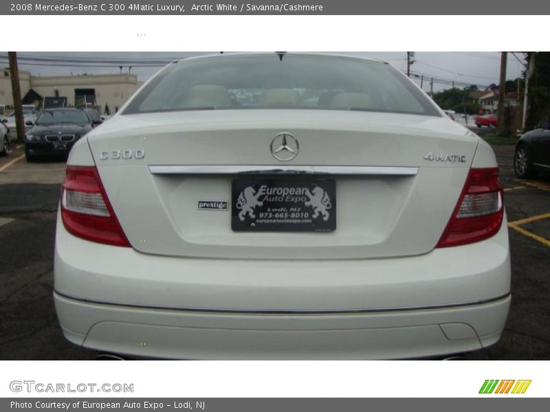 Arctic White / Savanna/Cashmere 2008 Mercedes-Benz C 300 4Matic Luxury