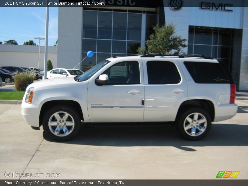 White Diamond Tintcoat / Ebony 2011 GMC Yukon SLT