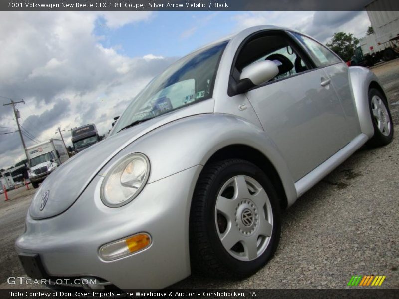 Silver Arrow Metallic / Black 2001 Volkswagen New Beetle GLX 1.8T Coupe