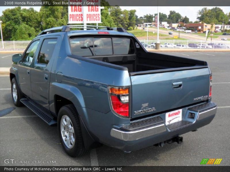 Steel Blue Metallic / Gray 2008 Honda Ridgeline RTL