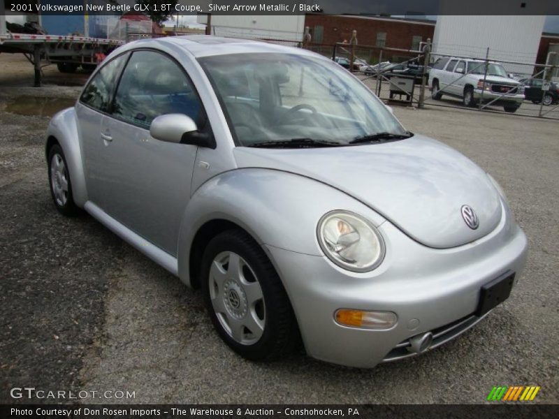 Silver Arrow Metallic / Black 2001 Volkswagen New Beetle GLX 1.8T Coupe