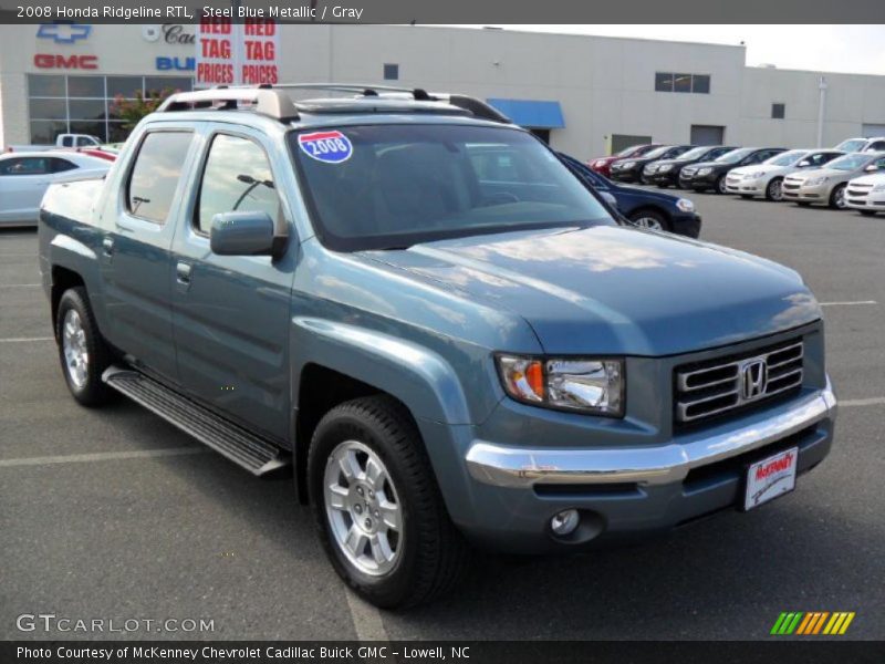 Steel Blue Metallic / Gray 2008 Honda Ridgeline RTL