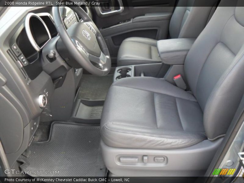 Steel Blue Metallic / Gray 2008 Honda Ridgeline RTL
