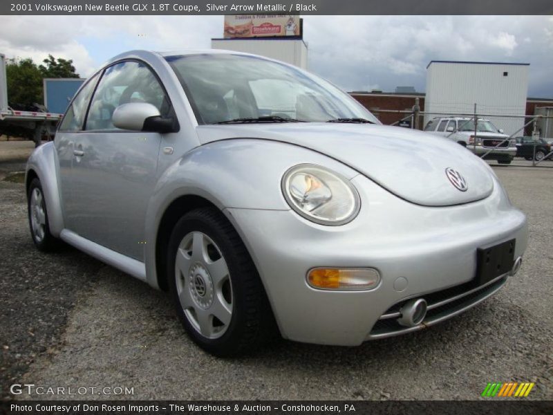 Silver Arrow Metallic / Black 2001 Volkswagen New Beetle GLX 1.8T Coupe