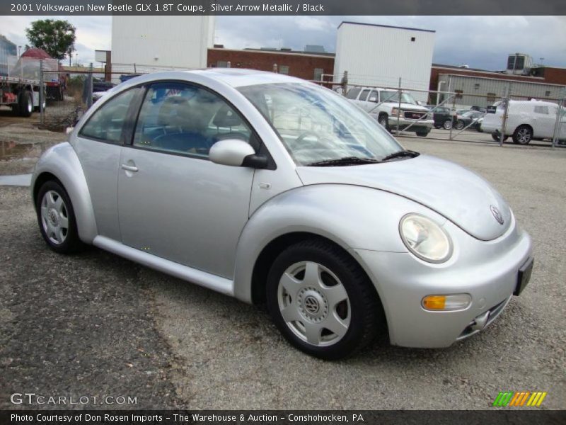 Silver Arrow Metallic / Black 2001 Volkswagen New Beetle GLX 1.8T Coupe