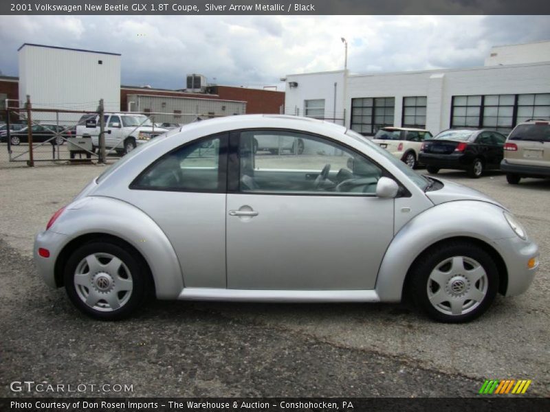Silver Arrow Metallic / Black 2001 Volkswagen New Beetle GLX 1.8T Coupe