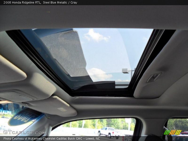 Steel Blue Metallic / Gray 2008 Honda Ridgeline RTL