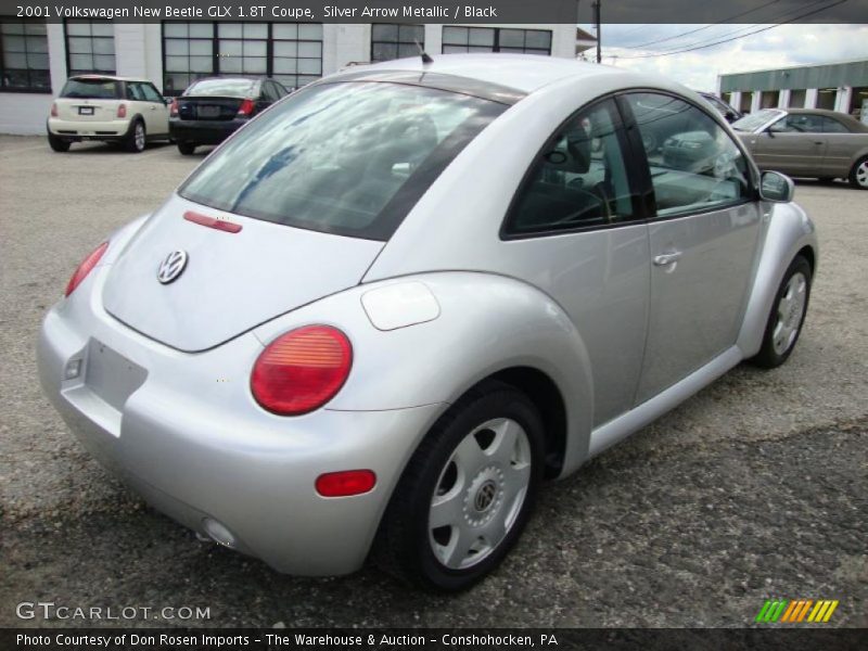Silver Arrow Metallic / Black 2001 Volkswagen New Beetle GLX 1.8T Coupe