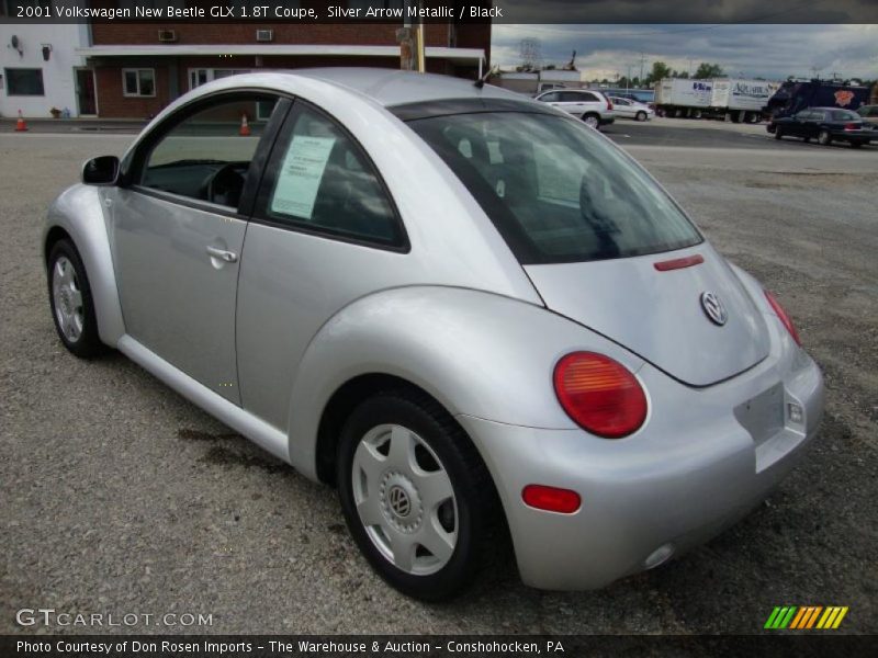 Silver Arrow Metallic / Black 2001 Volkswagen New Beetle GLX 1.8T Coupe