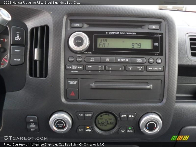 Steel Blue Metallic / Gray 2008 Honda Ridgeline RTL